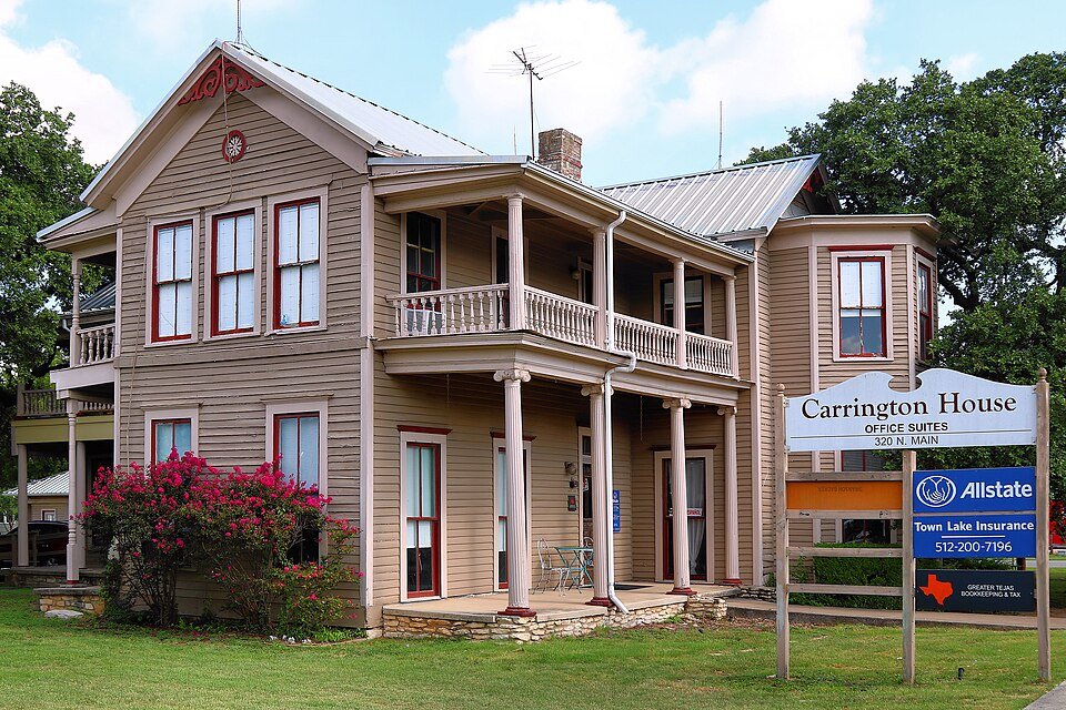 The former Carrington House Hotel in Buda, Texas, United States was built in 1881. It was listed on the National Registe