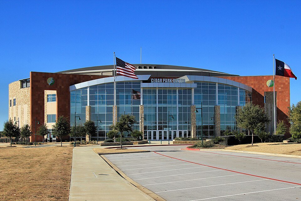 Cedar Park Center in Cedar Park, Williamson County, Texas, United States. The center is home to the Texas Stars ice hock