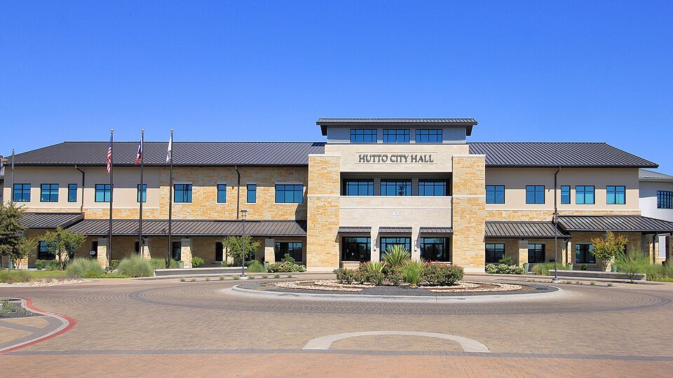 City Hall of Hutto, Texas, United States.